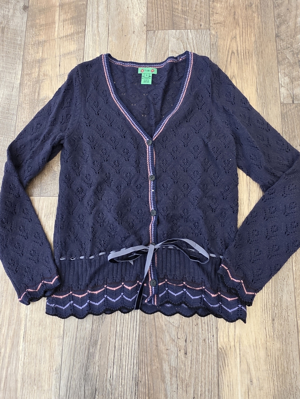 Tibi Y2k Vintage Cardigan Sweater Sz Small